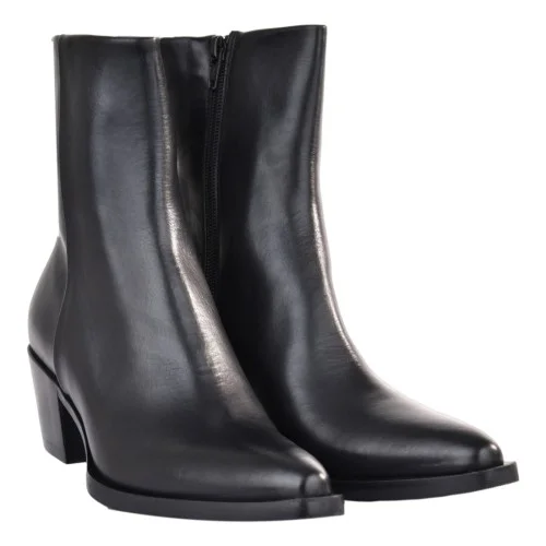 STIVALETTO PELLE STRATEGIA A5801 NERO