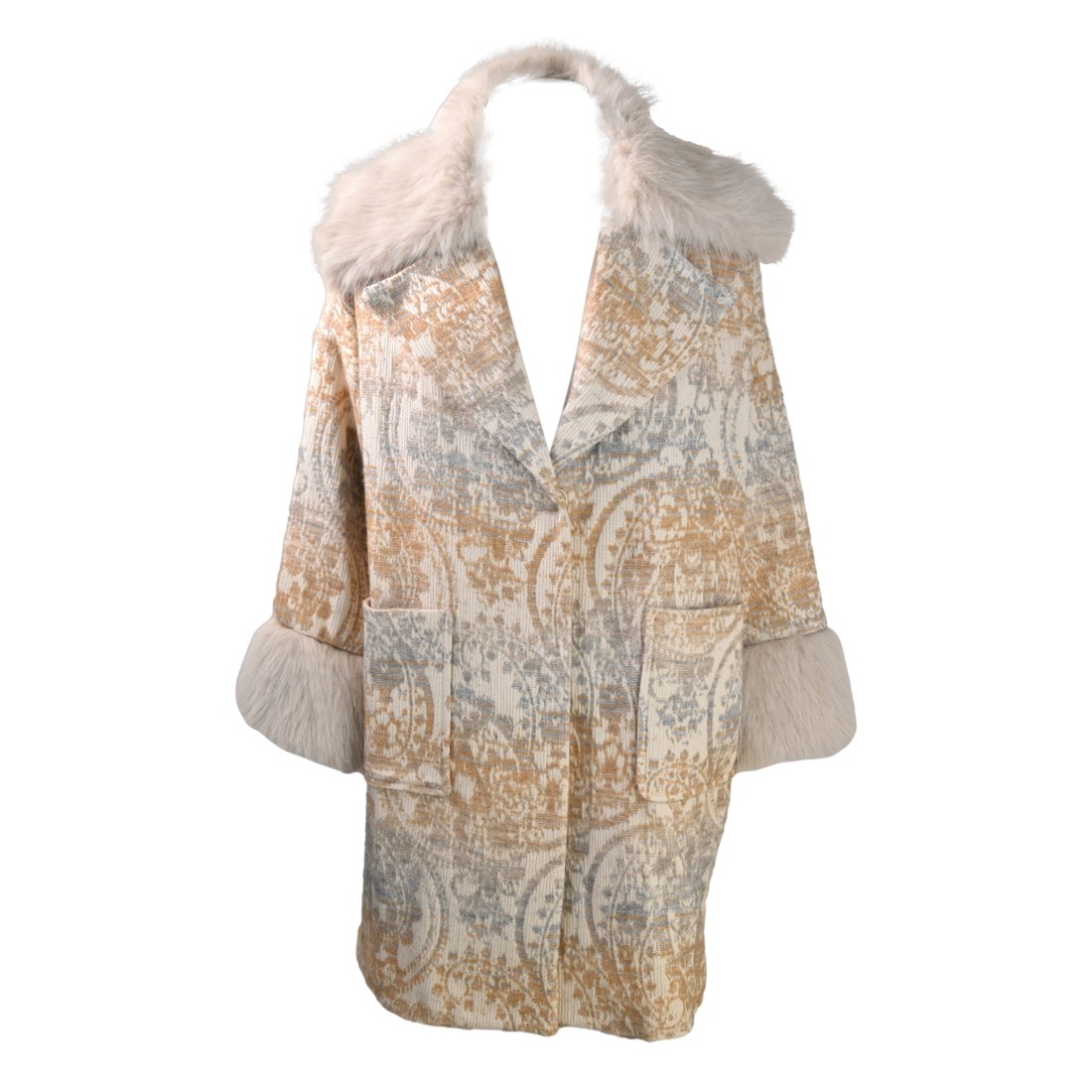 CAPPOTTO OVER COLLO PELLICCIA BYE FIRENZE AB9/H921 080