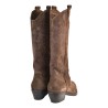 STIVALE TEXANO RICAMO REP-KO 1502/50 MARRONE