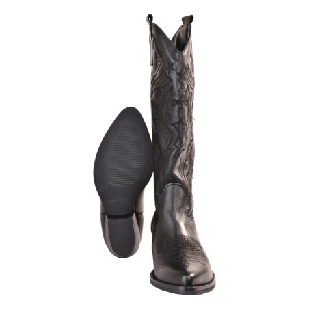 STIVALE TEXANO RICAMO REP-KO 1502/50 NERO