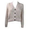 CARDIGAN CORTO TRECCE D.EXTERIOR 61183 GESSO