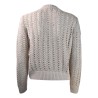 CARDIGAN CORTO TRECCE D.EXTERIOR 61183 GESSO