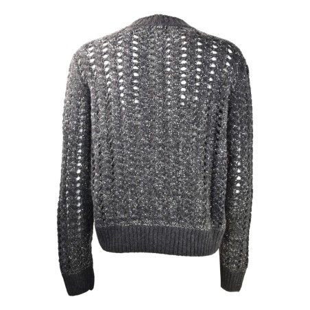 CARDIGAN CORTO TRECCE D.EXTERIOR 61183 PIOMBO
