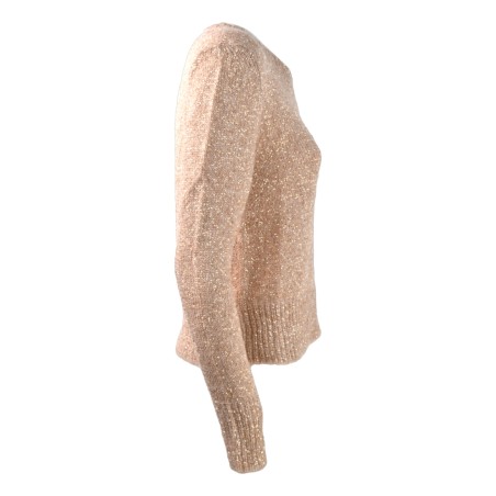 MAGLIA GIROCOLLO PAILLETTES D.EXTERIOR 61297/A BEIGE