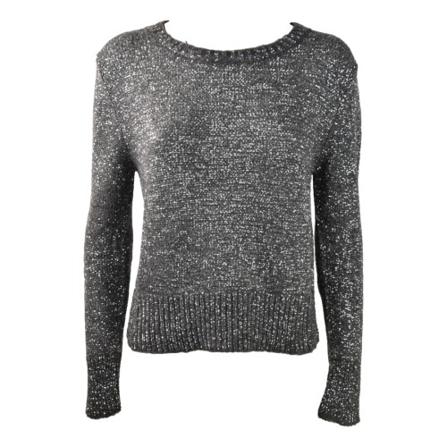 MAGLIA GIROCOLLO PAILLETTES D.EXTERIOR 61297/A PIOMBO