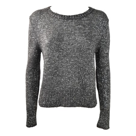 MAGLIA GIROCOLLO PAILLETTES D.EXTERIOR 61297/A PIOMBO
