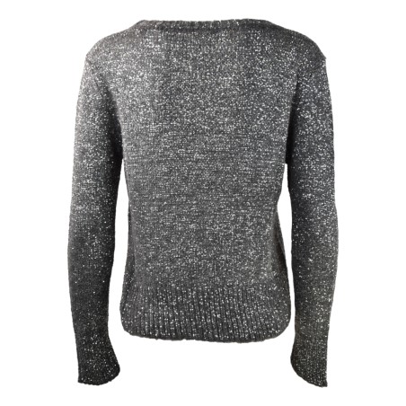 MAGLIA GIROCOLLO PAILLETTES D.EXTERIOR 61297/A PIOMBO