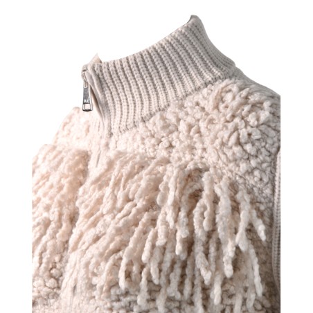 GIUBBINO ZIP FRANGE D.EXTERIOR 61589 GESSO