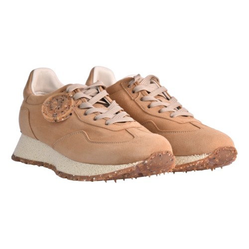 SNEAKERS CAMOSCIO W BARRACUDA BD1508 BISCOTTO