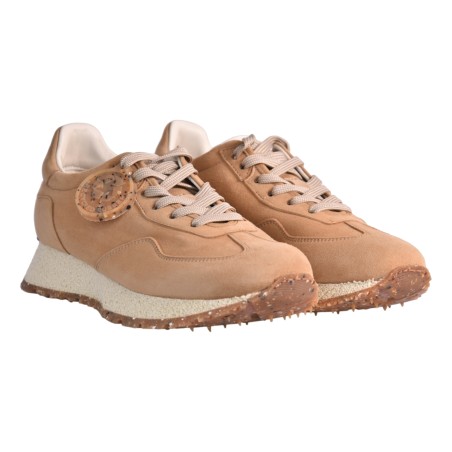 SNEAKERS CAMOSCIO W BARRACUDA BD1508 BISCOTTO