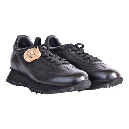 SNEAKERS PELLE W BARRACUDA BD1508 NERO