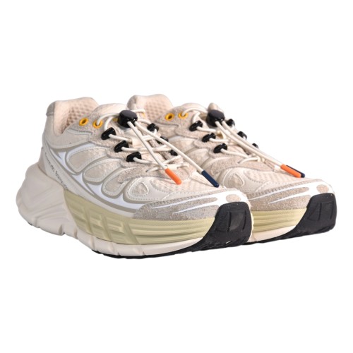 SNEAKERS PELLE W BARRACUDA BD1525 BIANCO