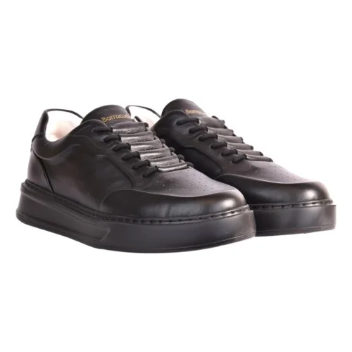 SNEAKERS IN PELLE BARRACUDA BU3510 BLACK