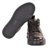 SNEAKERS MID IN PELLE BARRACUDA BU3591 NERO