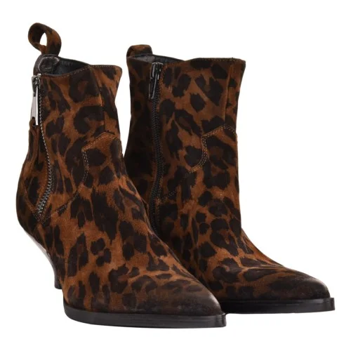 TRONCHETTO CON ZIP ELENA IACHI E4308 TABACCO