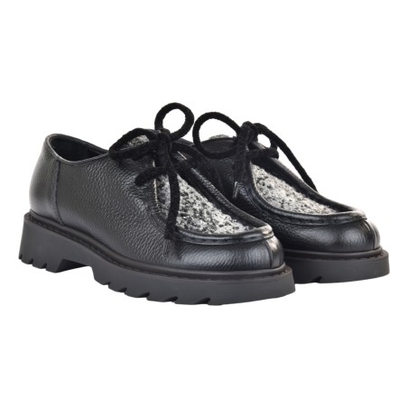 MOCASSINO ALLACCIATO J.O.LUXURY STYLE GIOCONDA- VELV NERO