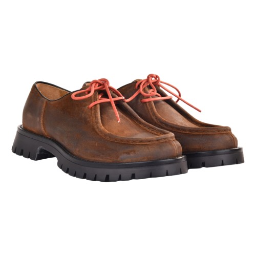MOCASSINO ALLACCIATO J.O.LUXURY STYLE GIOTTO-VELOUR CAMEL