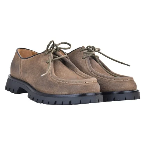 MOCASSINO ALLACCIATO J.O.LUXURY STYLE GIOTTO-VELOUR TAUPE