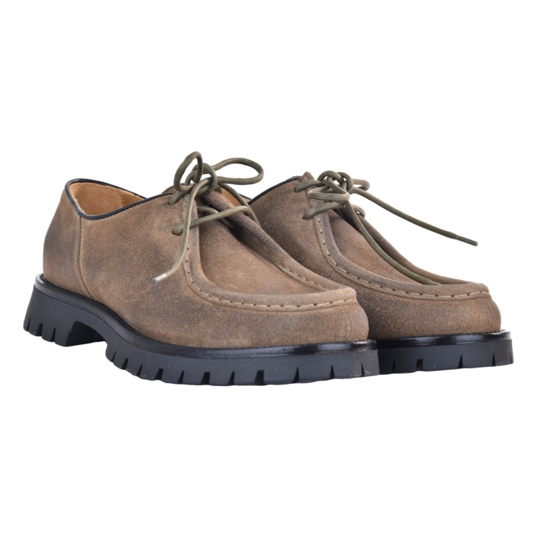 MOCASSINO ALLACCIATO J.O.LUXURY STYLE GIOTTO-VELOUR TAUPE