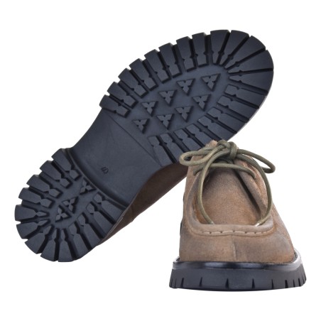 MOCASSINO ALLACCIATO J.O.LUXURY STYLE GIOTTO-VELOUR TAUPE
