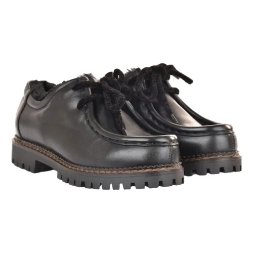 MOCASSINO ALLACCIATO J.O.LUXURY STYLE L710-BUTT NERO