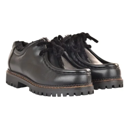 MOCASSINO ALLACCIATO J.O.LUXURY STYLE L710-BUTT NERO