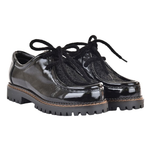 MOCASSINO ALLACCIATO J.O.LUXURY STYLE L710-NAPLAK NERO