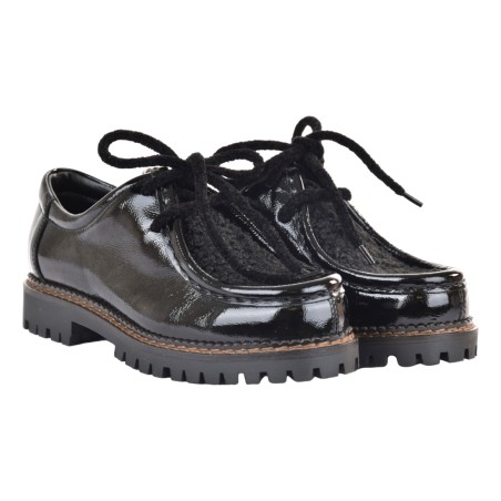 MOCASSINO ALLACCIATO J.O.LUXURY STYLE L710-NAPLAK NERO