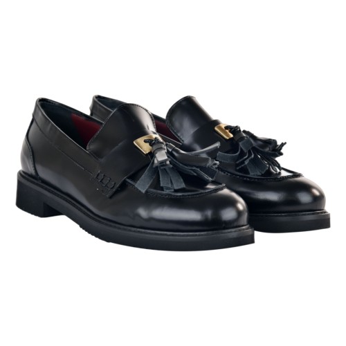 MOCASSINO CON NAPPINE LA PARIGINA 308/435 NERO