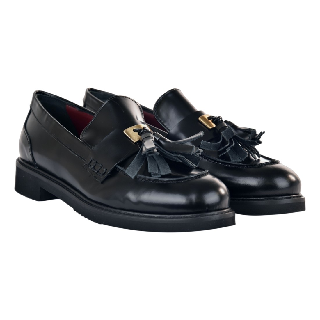 MOCASSINO CON NAPPINE LA PARIGINA 308/435 NERO