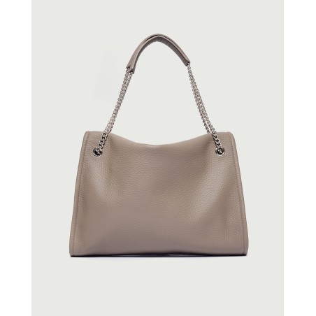 BORSA IN PELLE SOFT ORCIANI B02212_SOF TAUPE