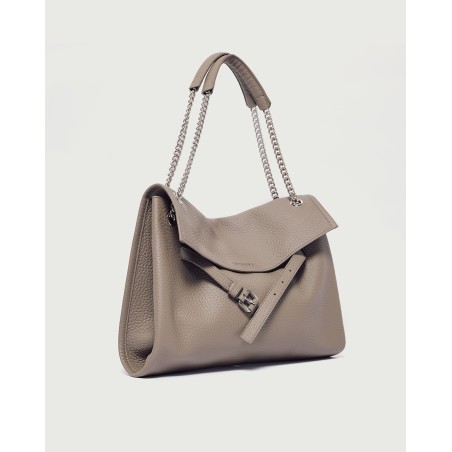 BORSA IN PELLE SOFT ORCIANI B02212_SOF TAUPE