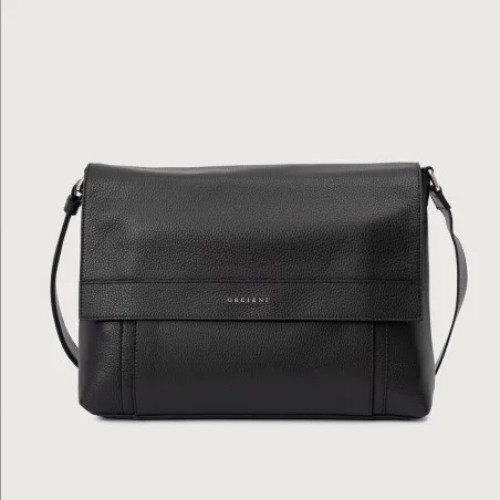 BORSA MESSENGER MICRON IN PELLE ORCIANI P00733_MIC NERO