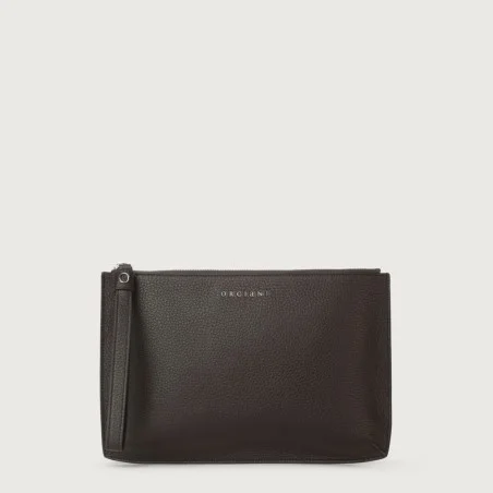 BUSTA GRANDE MICRON IN PELLE ORCIANI SU0119_MIC EBANO