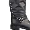 BIKER FIBBIA CON BORCHIETTE VIA ROMA 15 4348 NERO