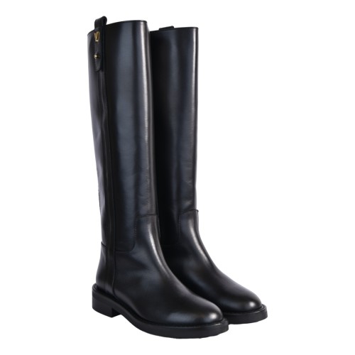 STIVALE ALTO CON BANDE VIA ROMA 15 4415 NERO