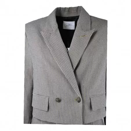 GIACCA CORTA PIED DE POULE SO ALLURE D33034 OIL