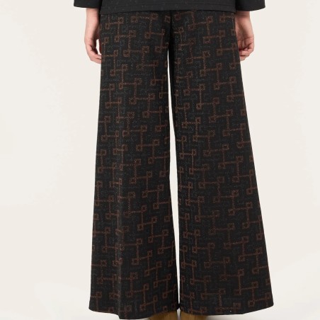 PALOMA PANTALONE PALAZZO LUCE PALOMA_GEO NERO