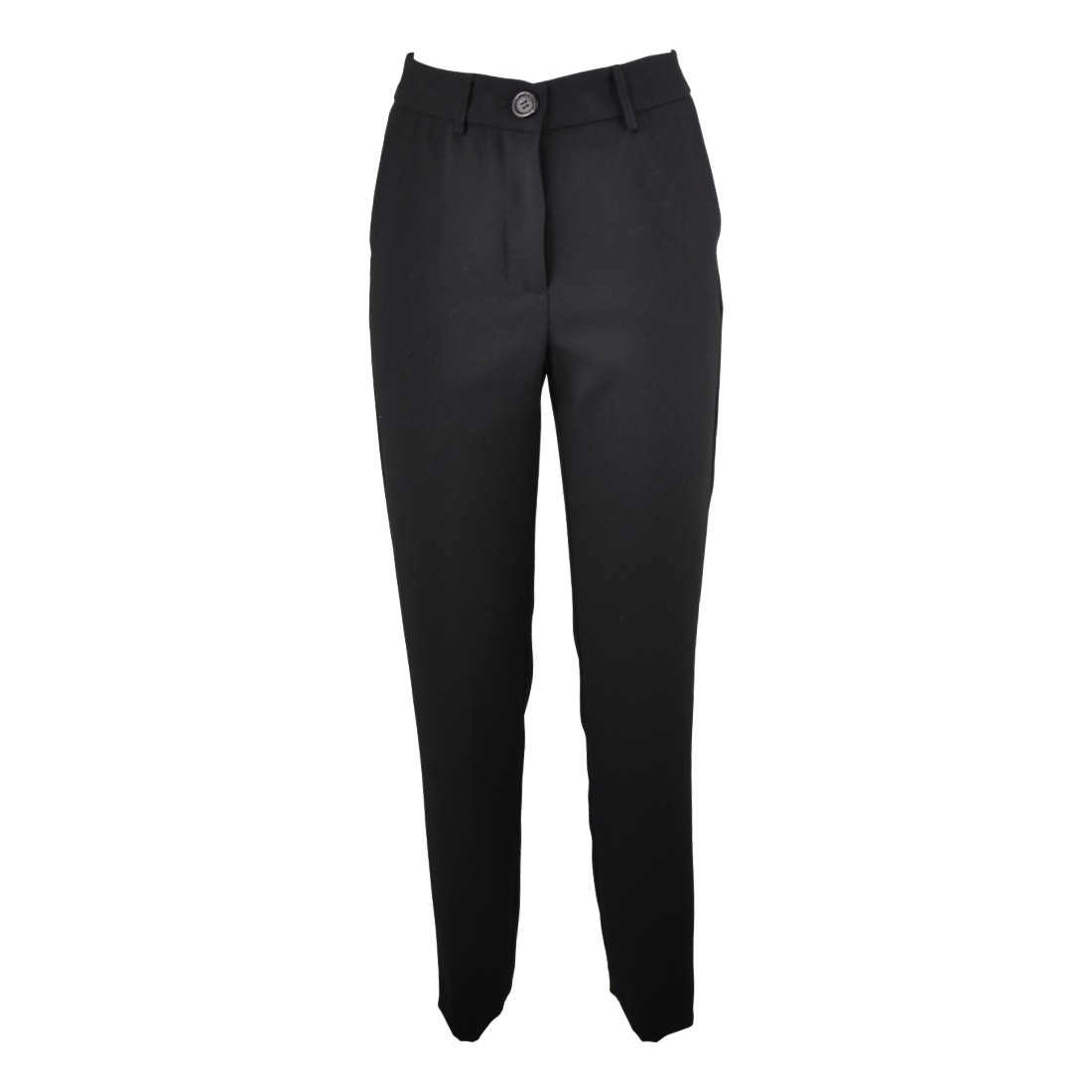 PANTALONE SIGARETTA CREPE SO ALLURE D66017 BLACK