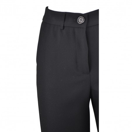 PANTALONE SIGARETTA CREPE SO ALLURE D66017 BLACK