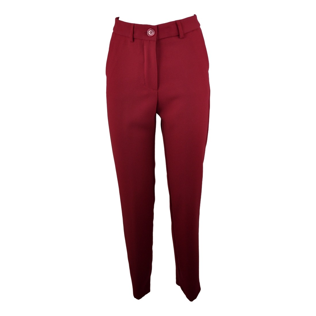PANTALONE SIGARETTA CREPE SO ALLURE D66017 WINE