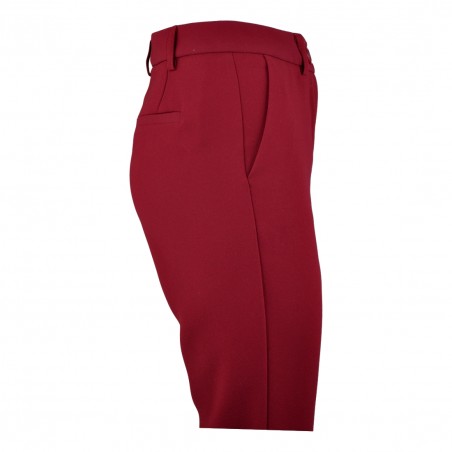 PANTALONE SIGARETTA CREPE SO ALLURE D66017 WINE