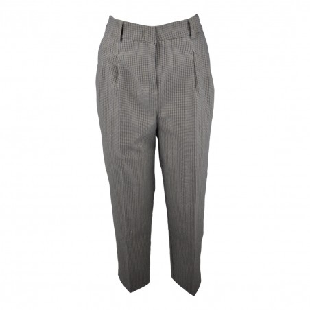 PANTALONE 7/8 PIED DE POULE SO ALLURE D66032 OIL