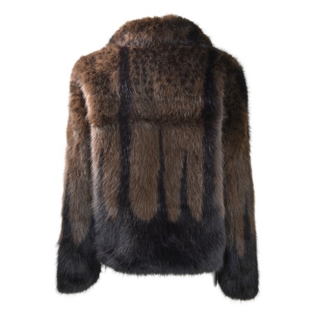 WOMAN FUR JACKET SWORD  6.6.44 8986 OAK