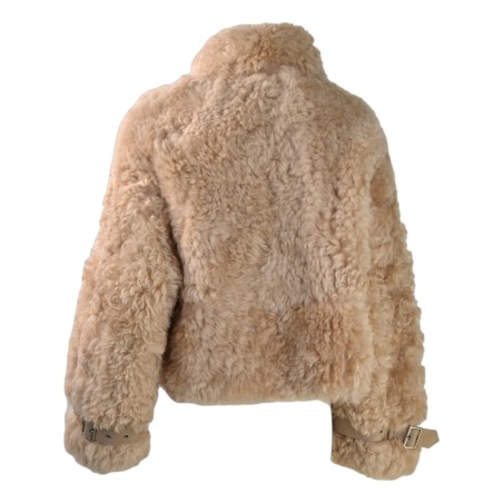 WOMAN FUR JACKET SWORD  6.6.44 9005 APRICOT