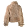 WOMAN FUR JACKET SWORD  6.6.44 9005 APRICOT