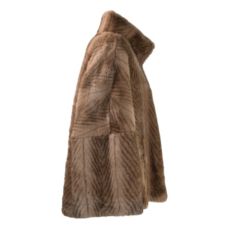 WOMAN FUR JACKET SWORD  6.6.44 9025 HAZEL
