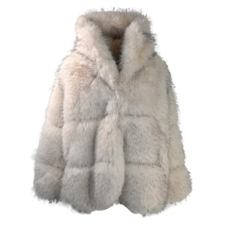 WOMAN FUR COAT SWORD  6.6.44 9038 SNOWWH