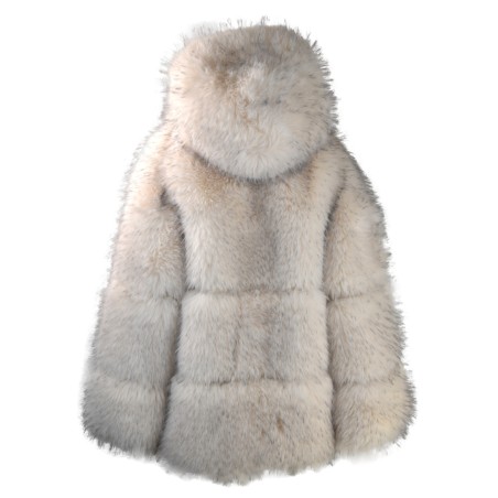 WOMAN FUR COAT SWORD  6.6.44 9038 SNOWWH