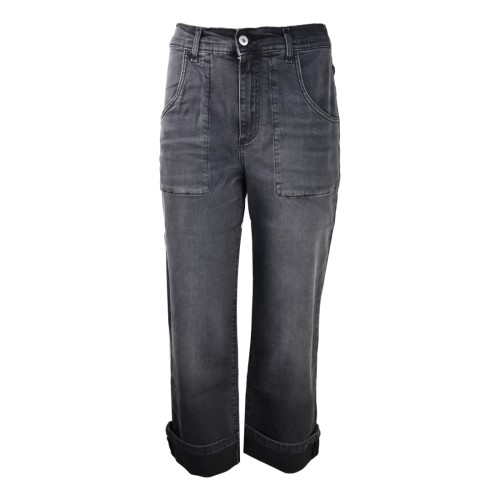 PANTALONE RELAXED C/RISVOLTO NOUMENO CONCEPT H-DENIM38P-H053 064
